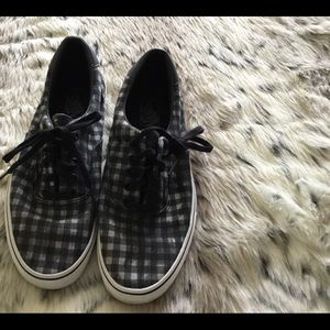 Vans checkerboard grey and black